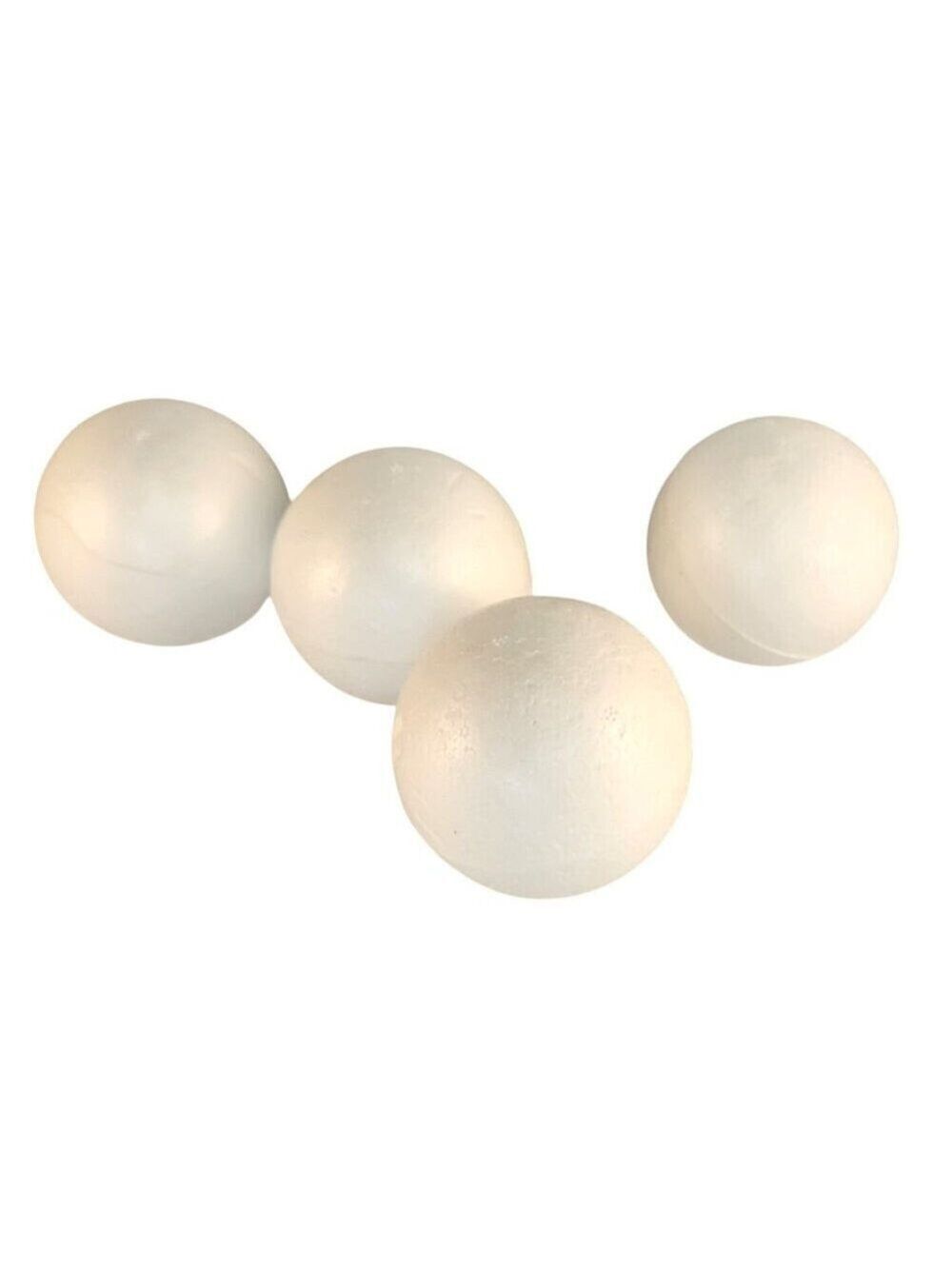 Smooth Foam Balls Craft Supplies 2.9 Inch 4-Pack